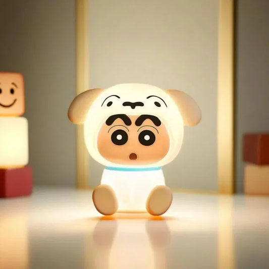 Crayon Shin-chan Shiro LED Night Light Lamp | Cute Anime Desk Lamp