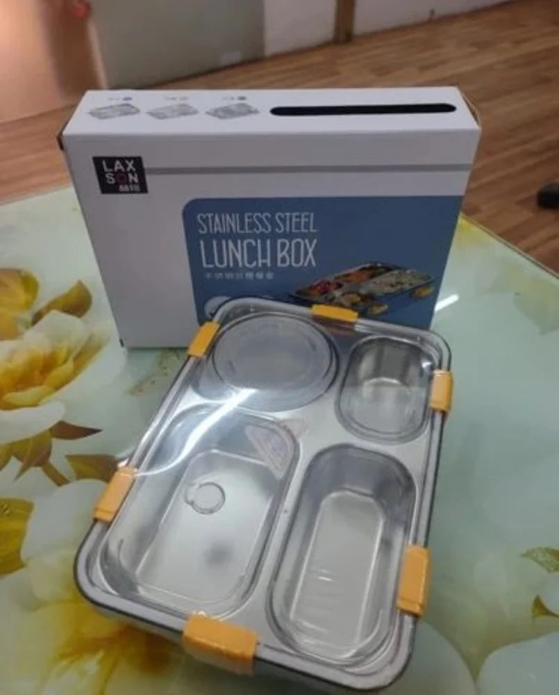 Stainless Steel Insulated Lunch Box – 3 Compartment