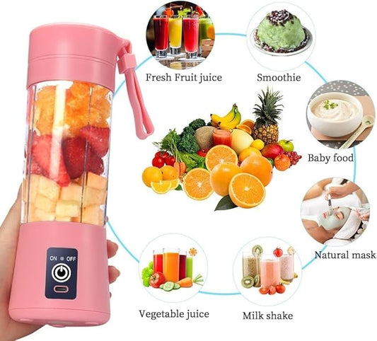 Electric Juicer – USB Rechargeable Portable Blender for Fruits & Vegetables