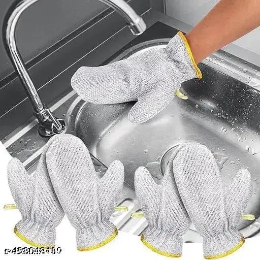 Wire Dishwashing Gloves | Heat-Resistant Kitchen Cleaning Gloves