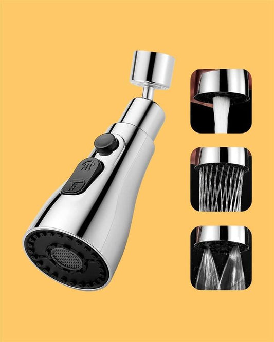3-Mode Kitchen Sink Faucet | Stainless Steel | Multi-Function Spray