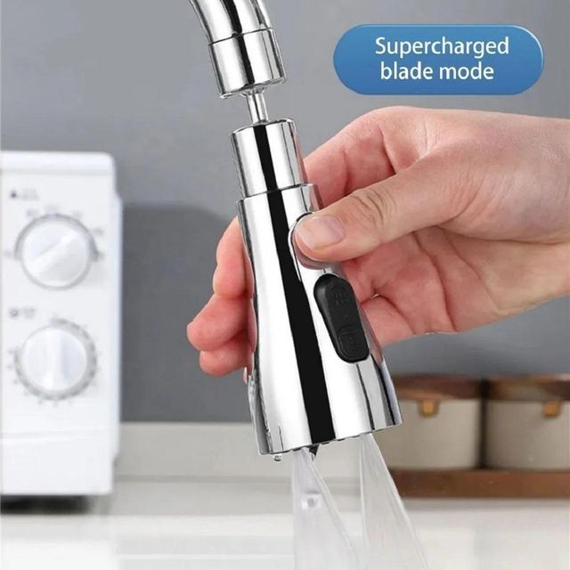 3-Mode Kitchen Sink Faucet | Stainless Steel | Multi-Function Spray