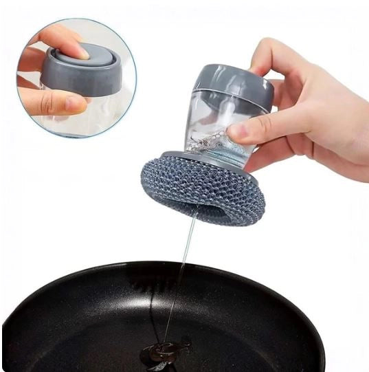 2-in-1 Liquid Soap Dispensing Dish Brush | Smart Soap Dispenser Brush (Pack of 2)
