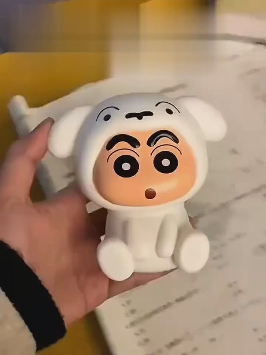 Crayon Shin-chan Shiro LED Night Light Lamp | Cute Anime Desk Lamp