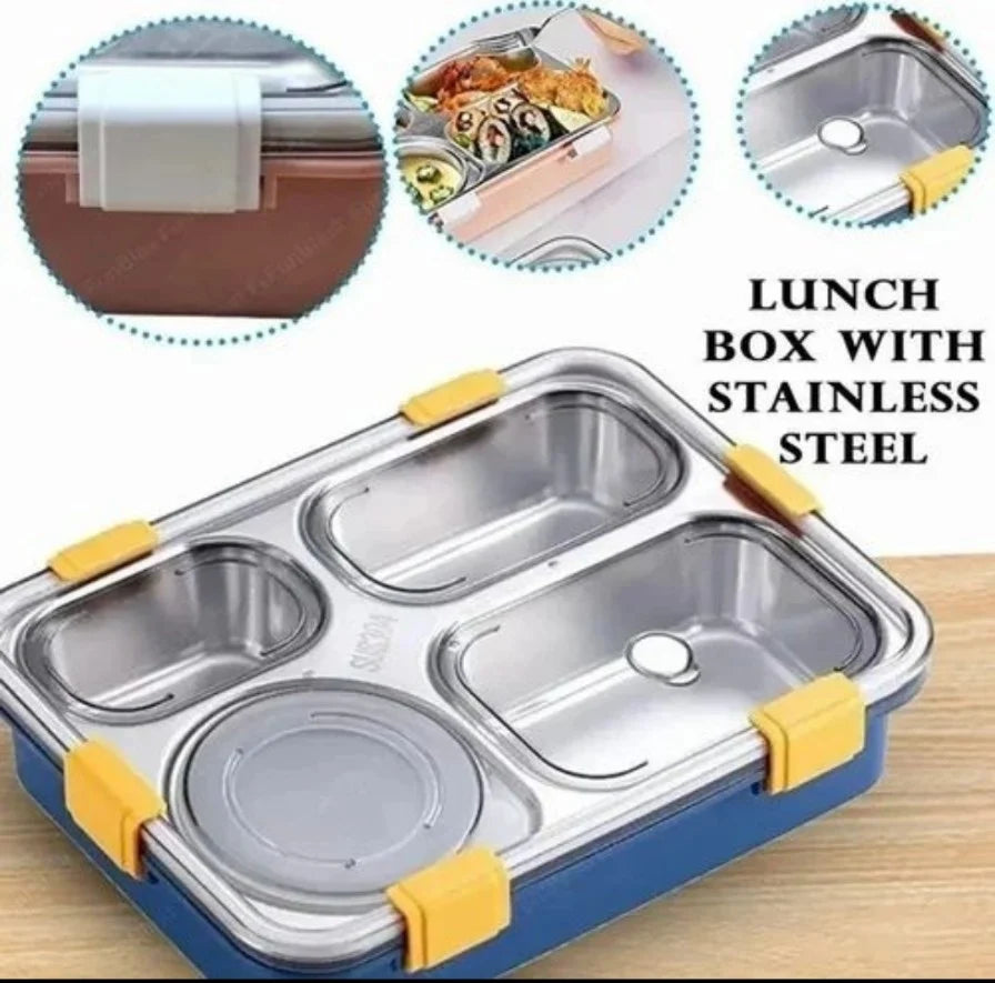 Stainless Steel Insulated Lunch Box – 3 Compartment